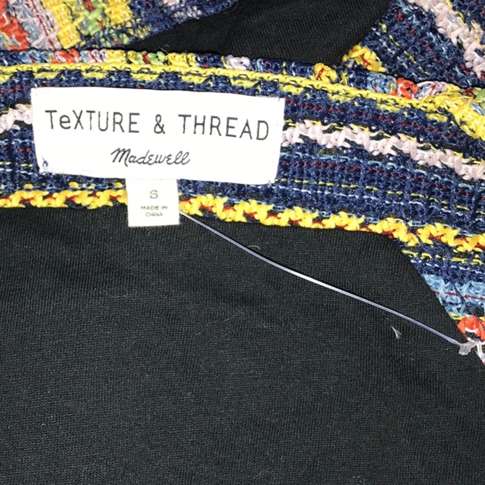 Madewell Crochet Stripe Texture & Thread Top - Picture 7 of 9